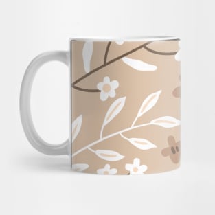 Birds And Flowers Pattern Mug